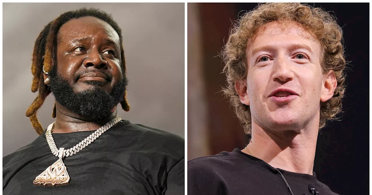 T-Pain Trashes Haters of Cringe Cover Song With Mark Zuckerberg