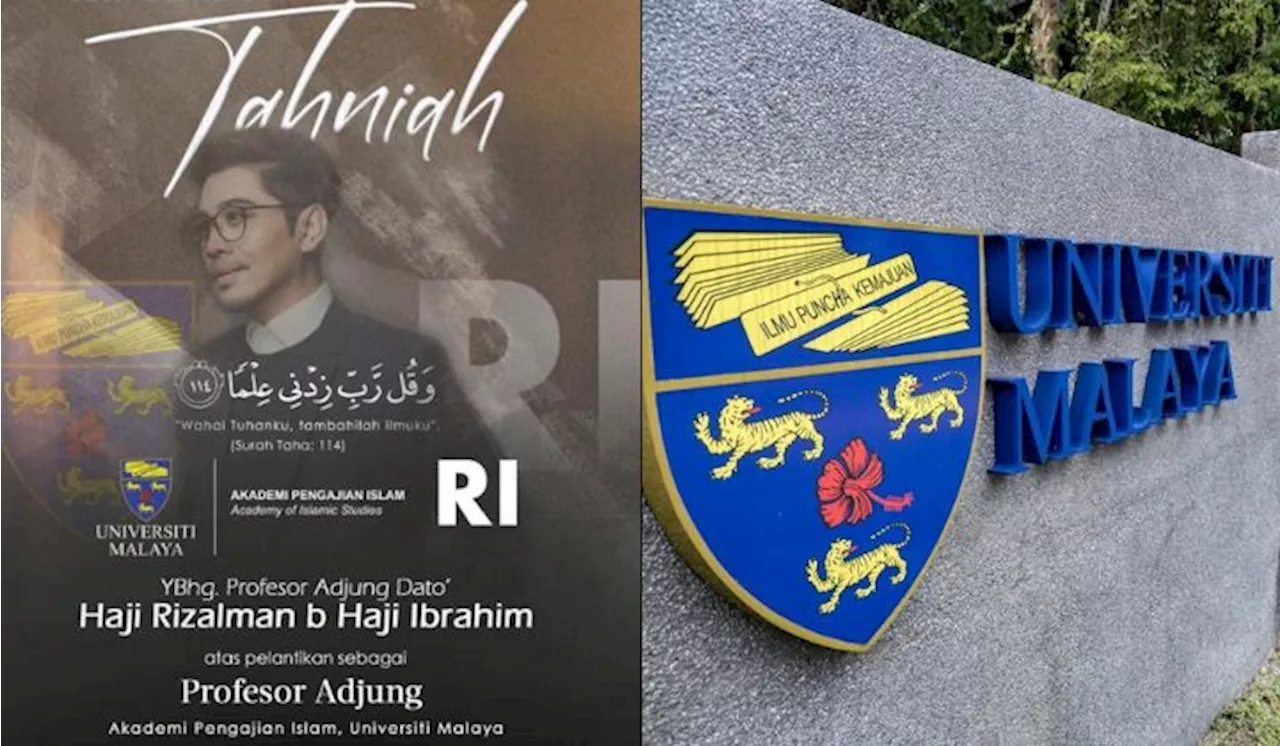 Rizalman Dilantik Sebagai Profesor Adjung Di Akademi Pengajian Islam Universiti Malaya