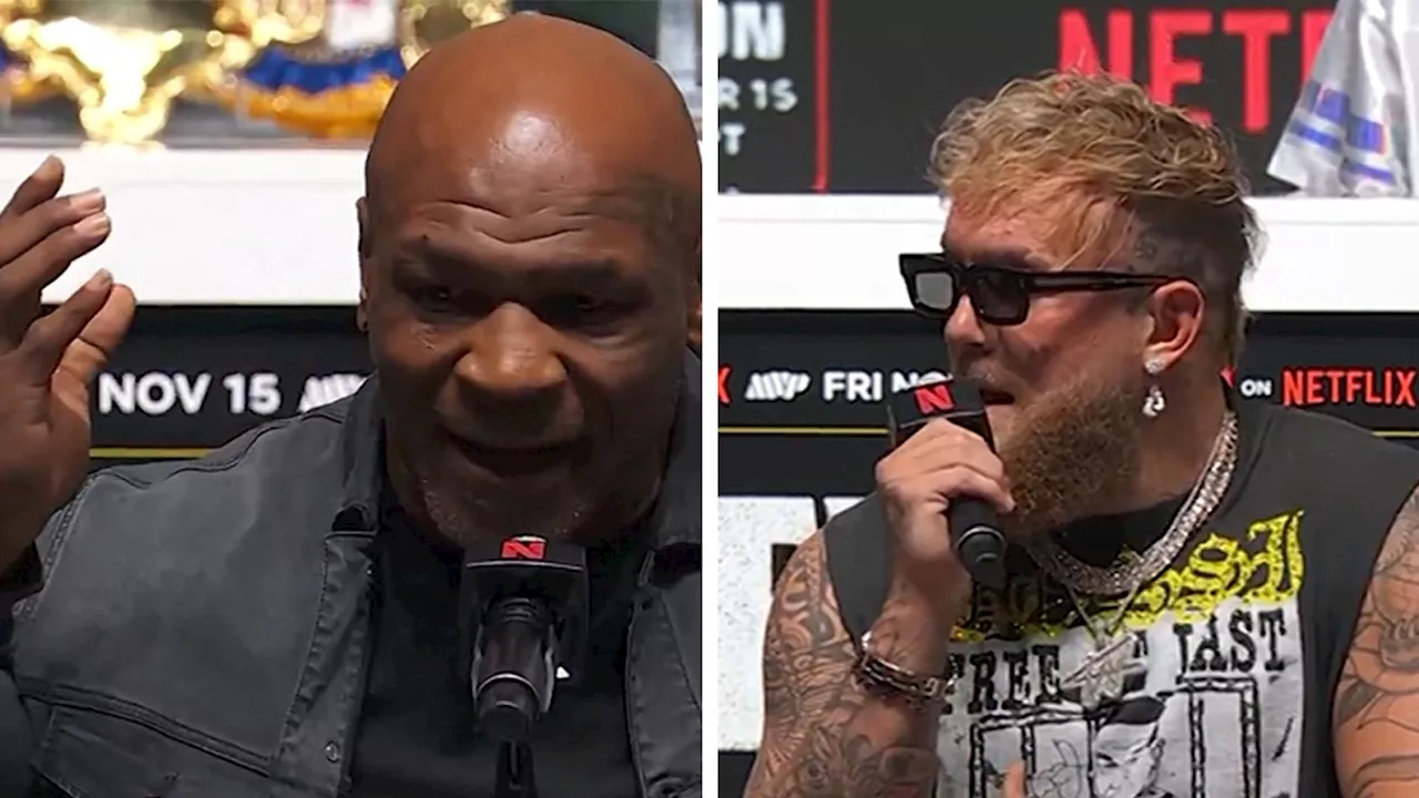 Jake Paul Calls Out Mike Tyson For Being 'Boring' During Fight Press Conference