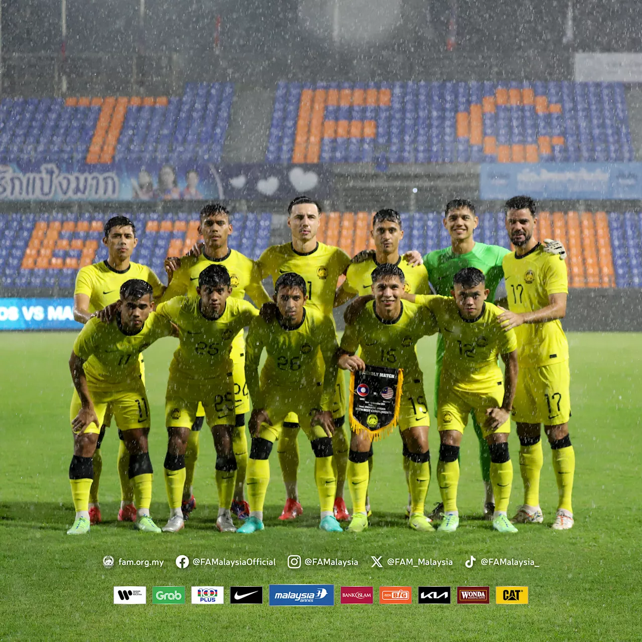 Harimau Malaya menang 3-1 ke atas Laos