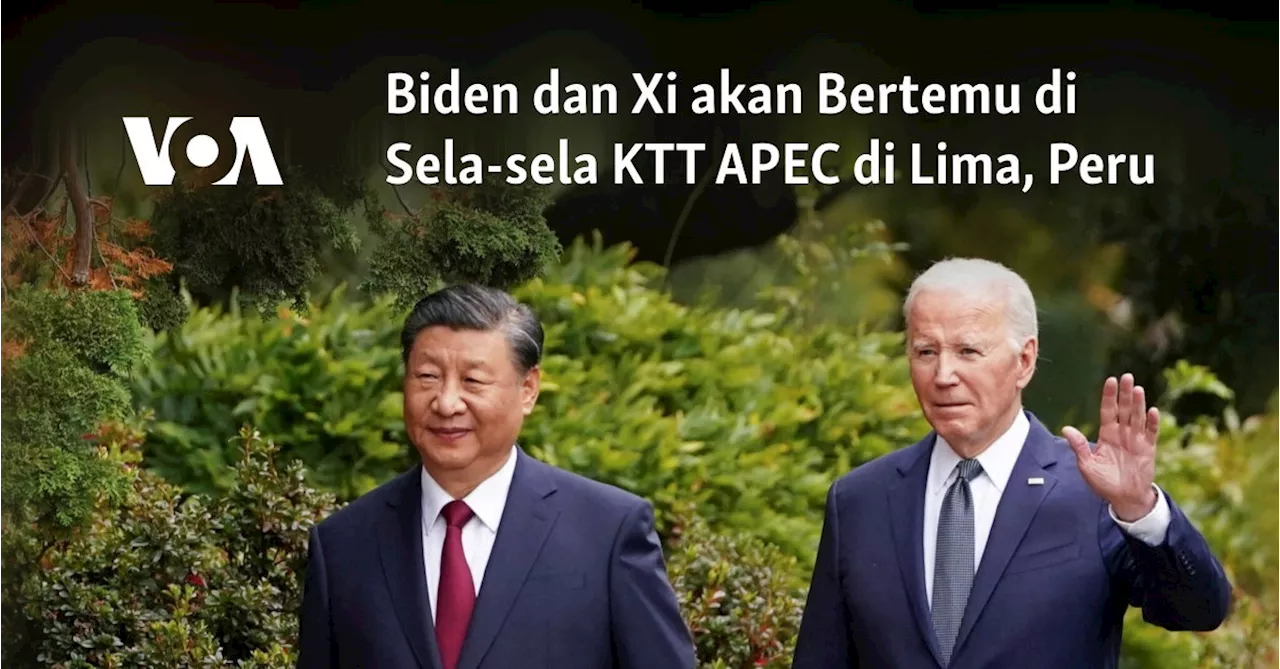 Biden dan Xi akan Bertemu di Sela-sela KTT APEC di Lima, Peru