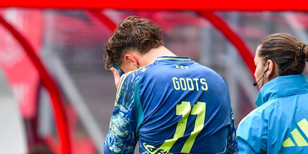 Flinke domper voor Ajax: Godts voorlopig aan de kant met hamstringblessure