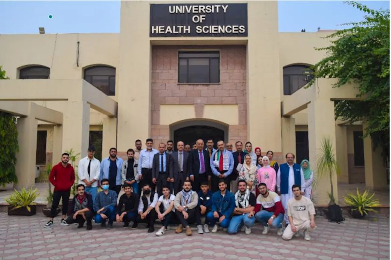 Palestinian envoy visits UHS, meets Palestinian medical and dental students