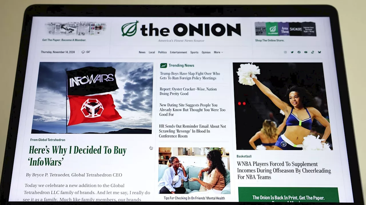 Onion CEO discusses Infowars purchase and plans for site's future