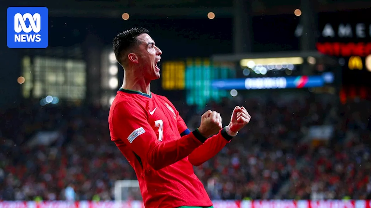 Cristiano Ronaldo scores stunning bicycle kick goal as Portugal downs Poland in Nations League