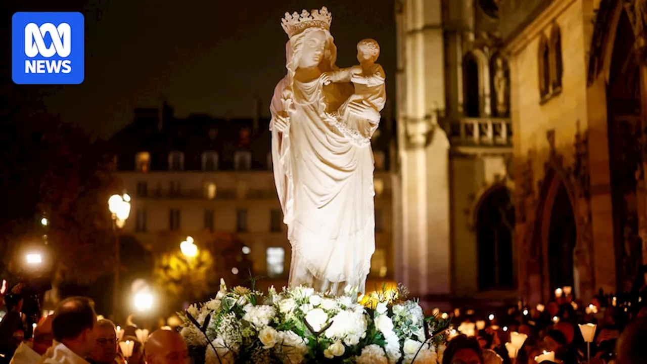 Notre Dame's Virgin Mary statue returned to cathedral after surviving 2019 fire