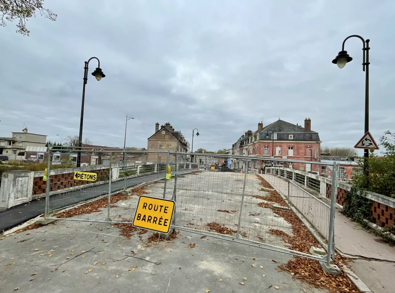 Le pont de la gare à Abbeville va être rouvert à la circulation pendant 15 jours