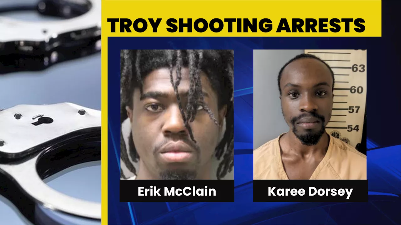 Two arrested in Troy shooting