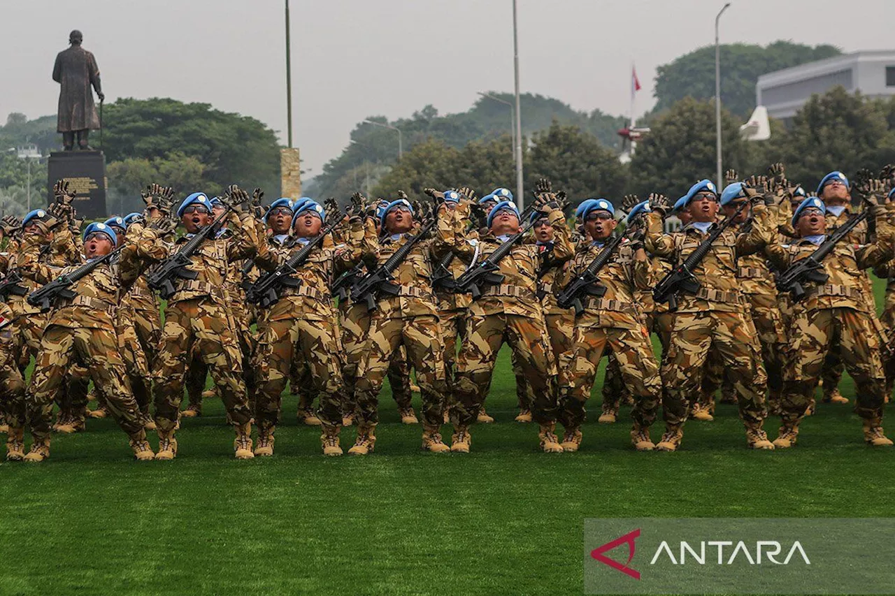 TNI berangkatkan 240 personel Satgas Kizi untuk misi perdamaian