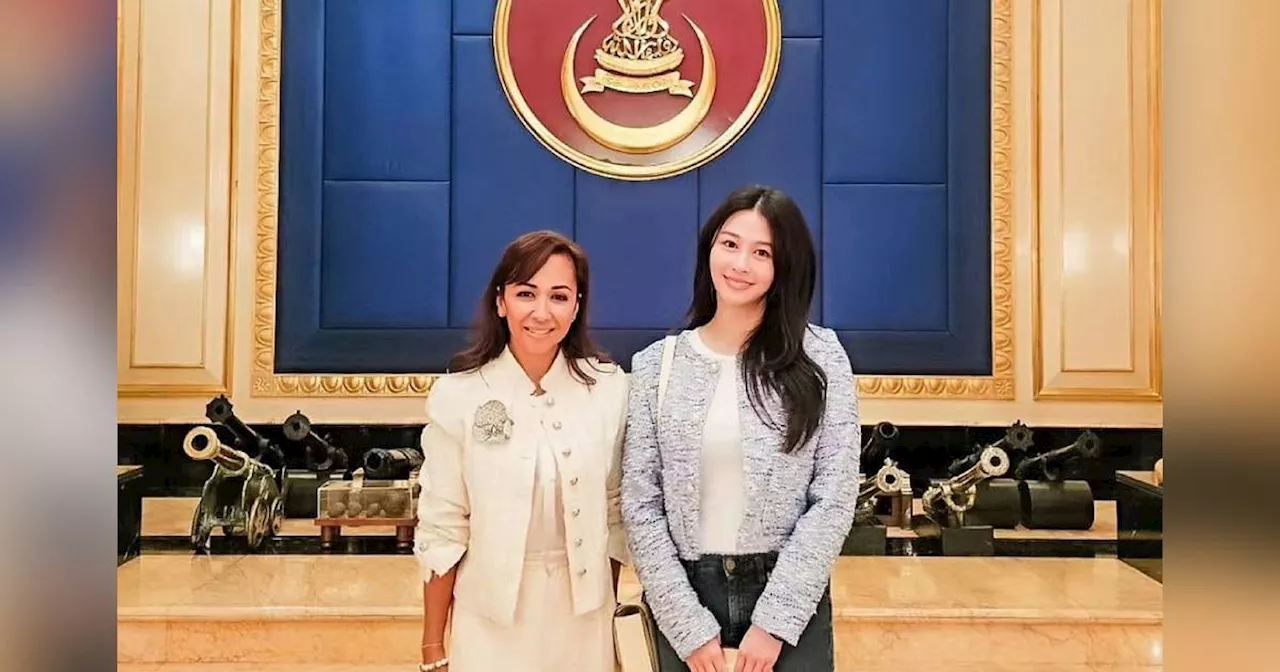 Chingmy Yau's daughter Ayla visits Selangor princess in Malaysia, gets private visit to official palace