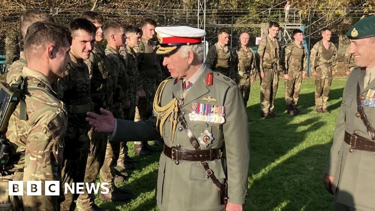 King Charles III revisits Devon commando base where he trained