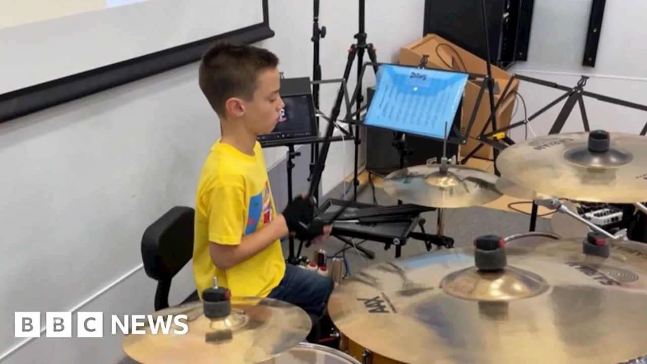 Plymouth boy performs 12-hour drumathon for Children in Need