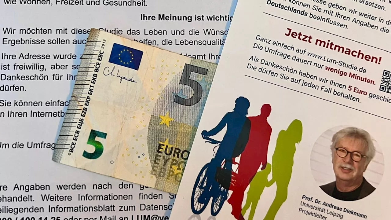 Haben Sie auch Post? Forscher verschenken wieder 5-Euro-Scheine