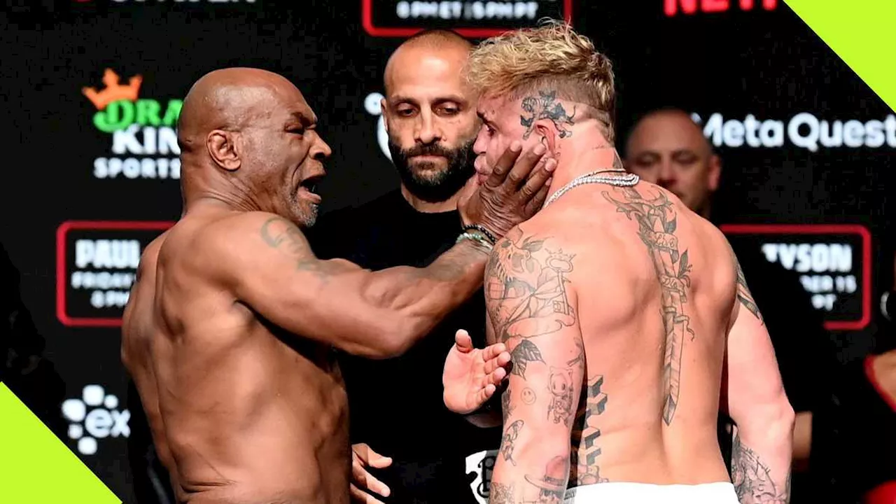 Mike Tyson Slaps Jake Paul in Final Face Off Ahead of Much Anticipated Bout