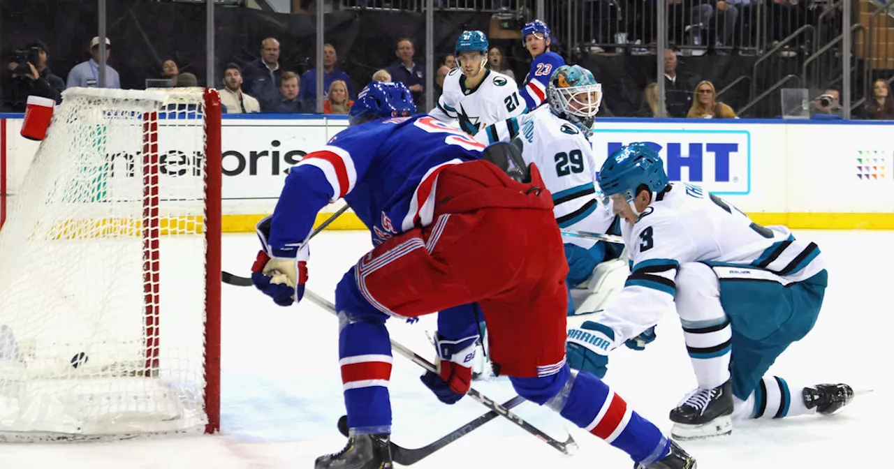 Zibanejad, Vesey, Trocheck score in 2nd period as Rangers beat Sharks