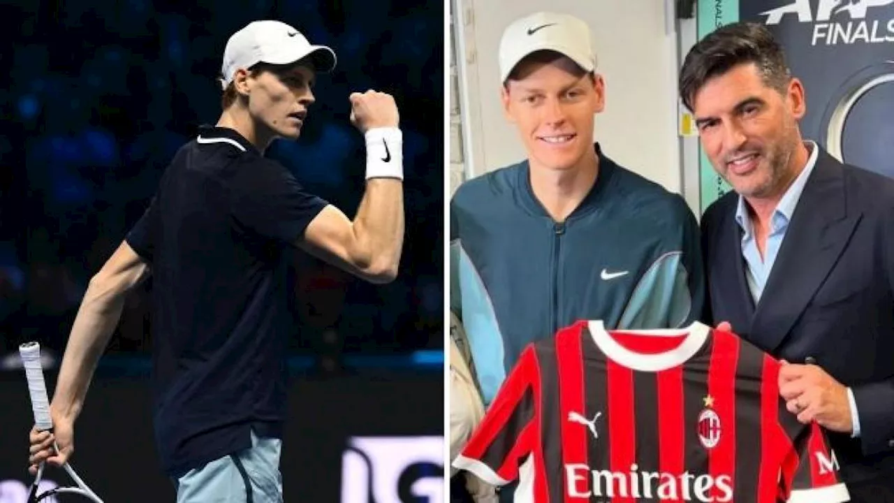 Atp Finals, Jannik Sinner incontra Paulo Fonseca: «Porto sfortuna al Milan»