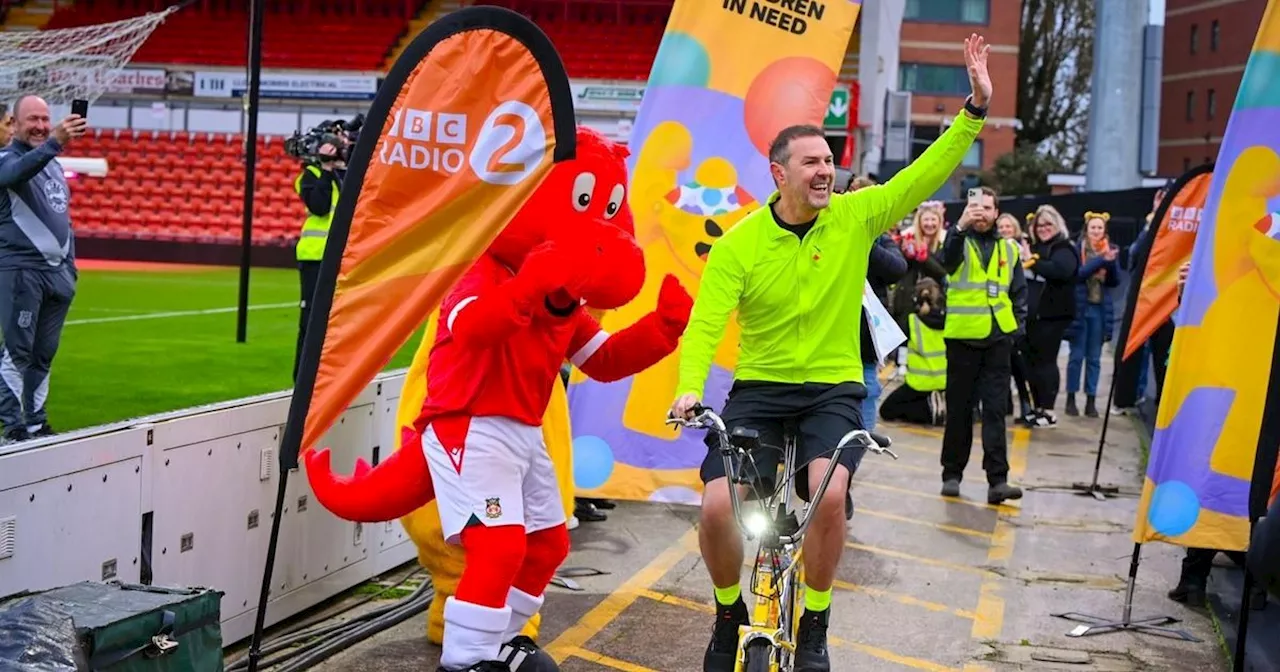 Paddy McGuinness in tears as he reaches Children In Need finish line in Glasgow