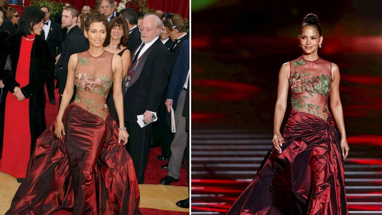 Auftritt bei Fashionshow: Halle Berry kopiert ihr Oscar-Outfit von 2002