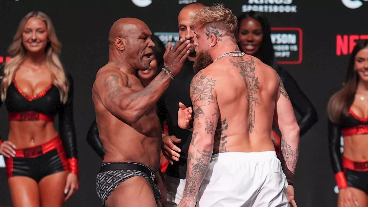 Mike Tyson slaps Jake Paul in face during final staredown