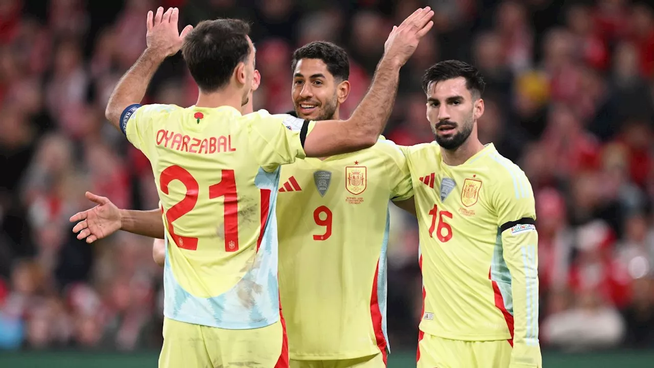 Espanha vence Dinamarca e segue invicta na Nations League