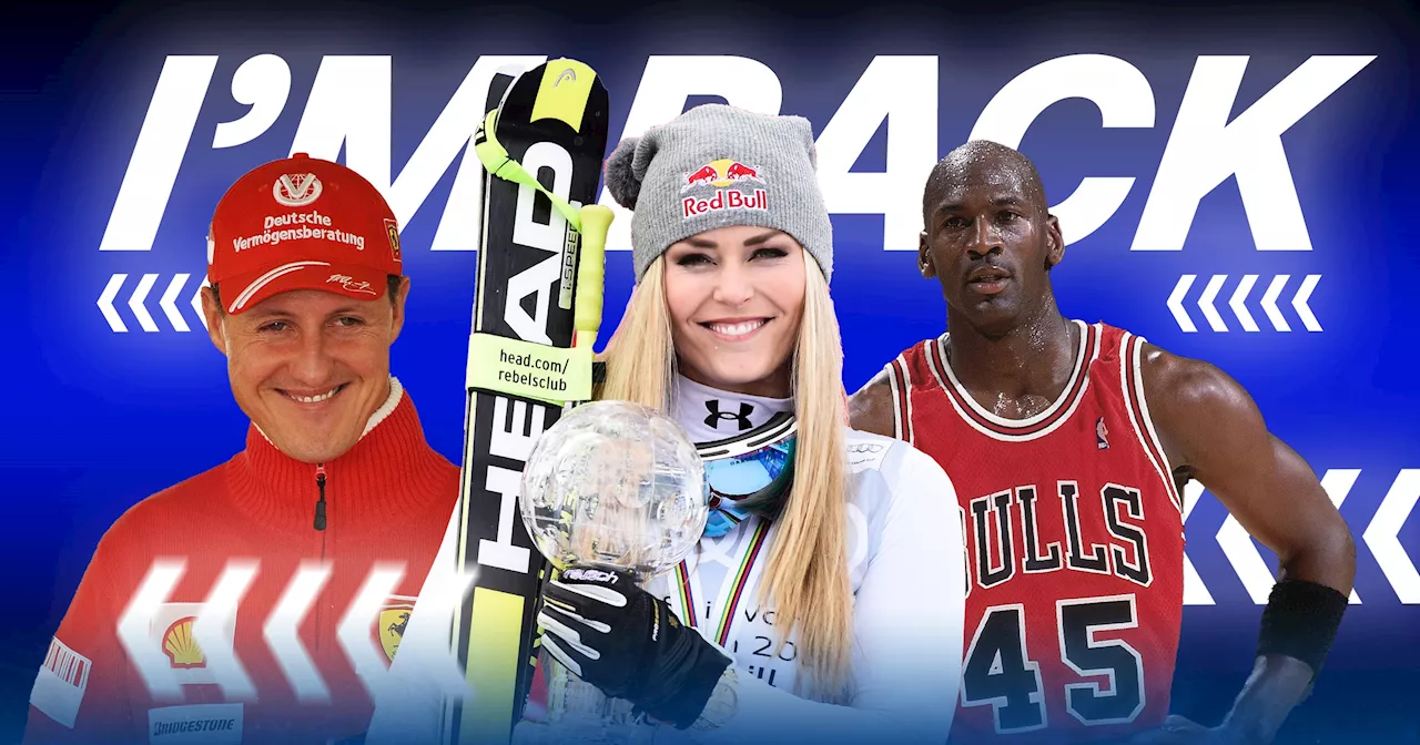 Non solo Lindsey Vonn: da Jordan a Schumacher, passando per Ali, Hirscher, Pelé e Tyson, i 10 grandi ritorni nello sport