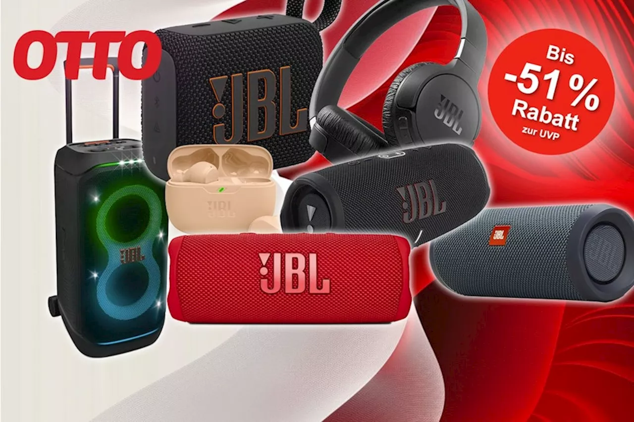 Mega JBL Sale bei OTTO Bis zu 51% sparen auf beliebte Bluetooth-Lautsprecher und Kopfhörer!