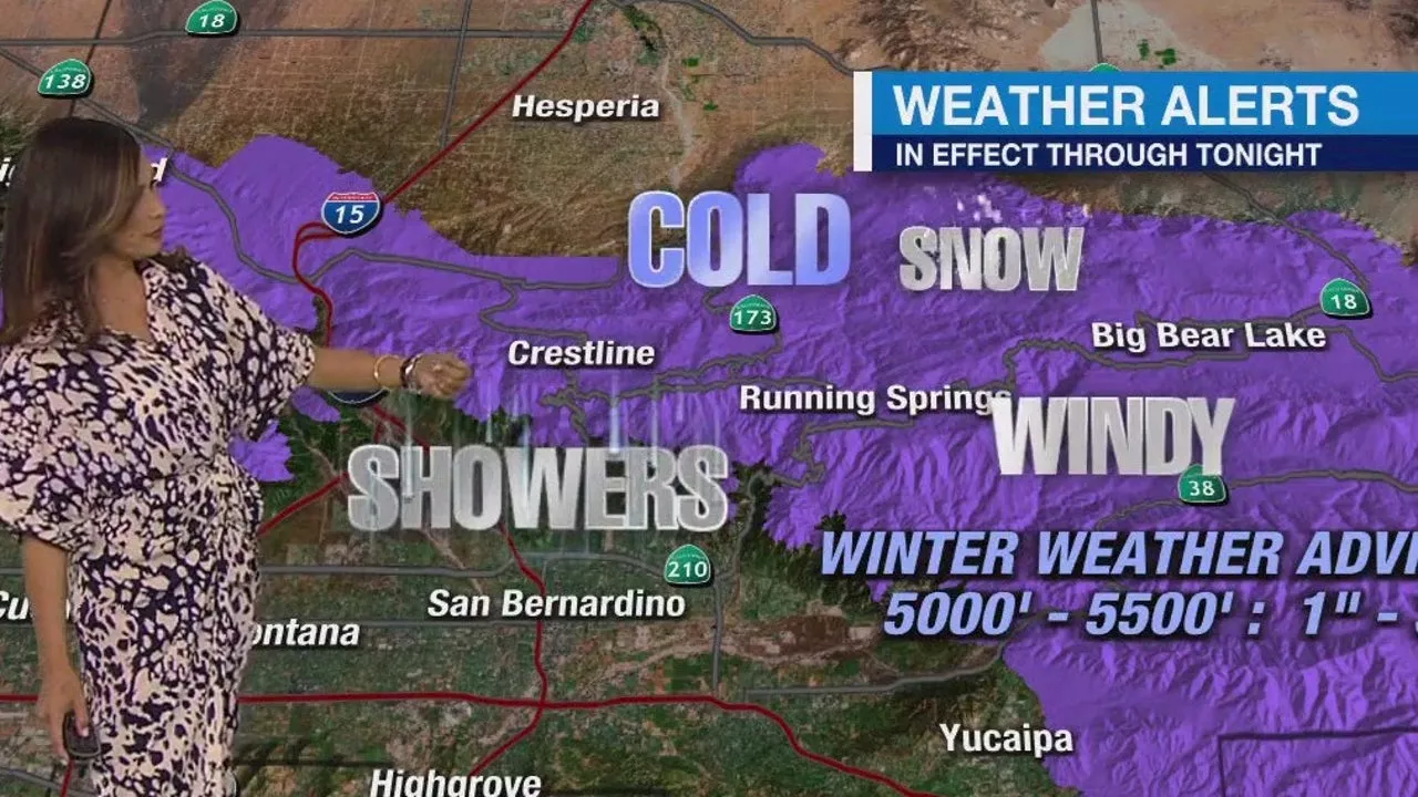 Southern California forecast: Cool air moves in bringing colder temps, gusty winds and mountain snow