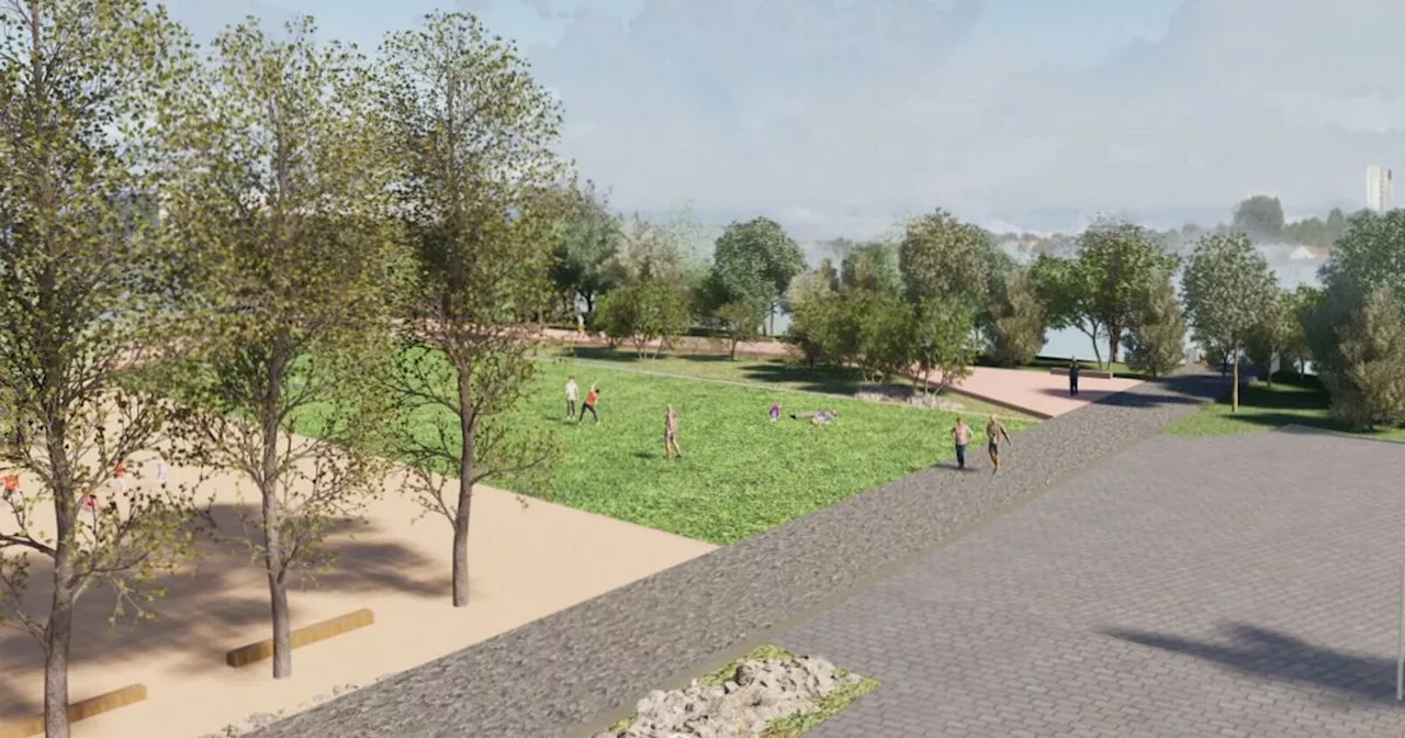 First look at new Glasgow riverside park at historic Govan Graving Docks