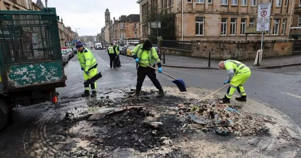 Two charged in Pollokshields Bonfire Night disorder probe as 'bricks' thrown at police