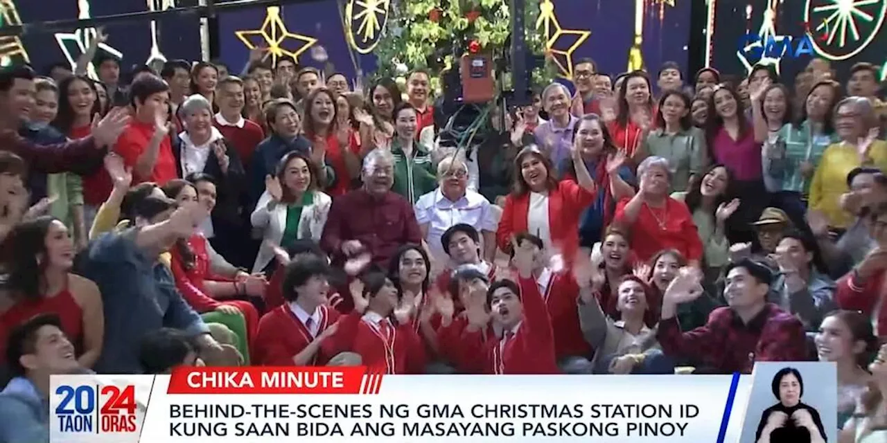 GMA Network executives, personalities spread holiday cheer in behind-the-scenes glimpse of GMA Christmas Station ID