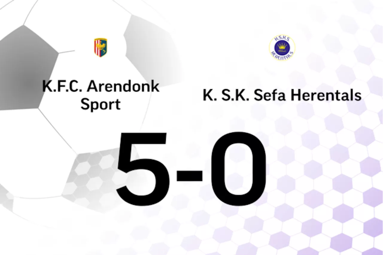 Wedstrijd tussen Arendonk B en SKS Herentals eindigt in forfaitscore