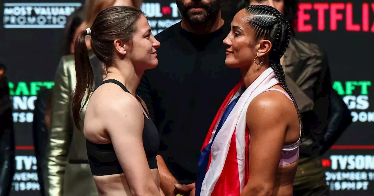 Katie Taylor v Amanda Serrano live updates from Mike Tyson v Jake Paul card