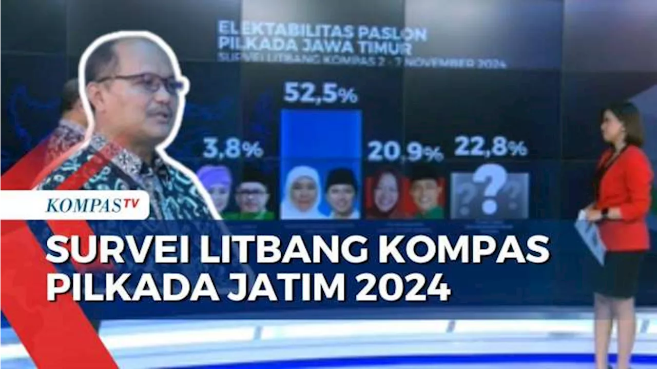 Kata Peneliti Senior Litbang Kompas soal Hasil Survei Elektabilitas Pilkada Jawa Timur