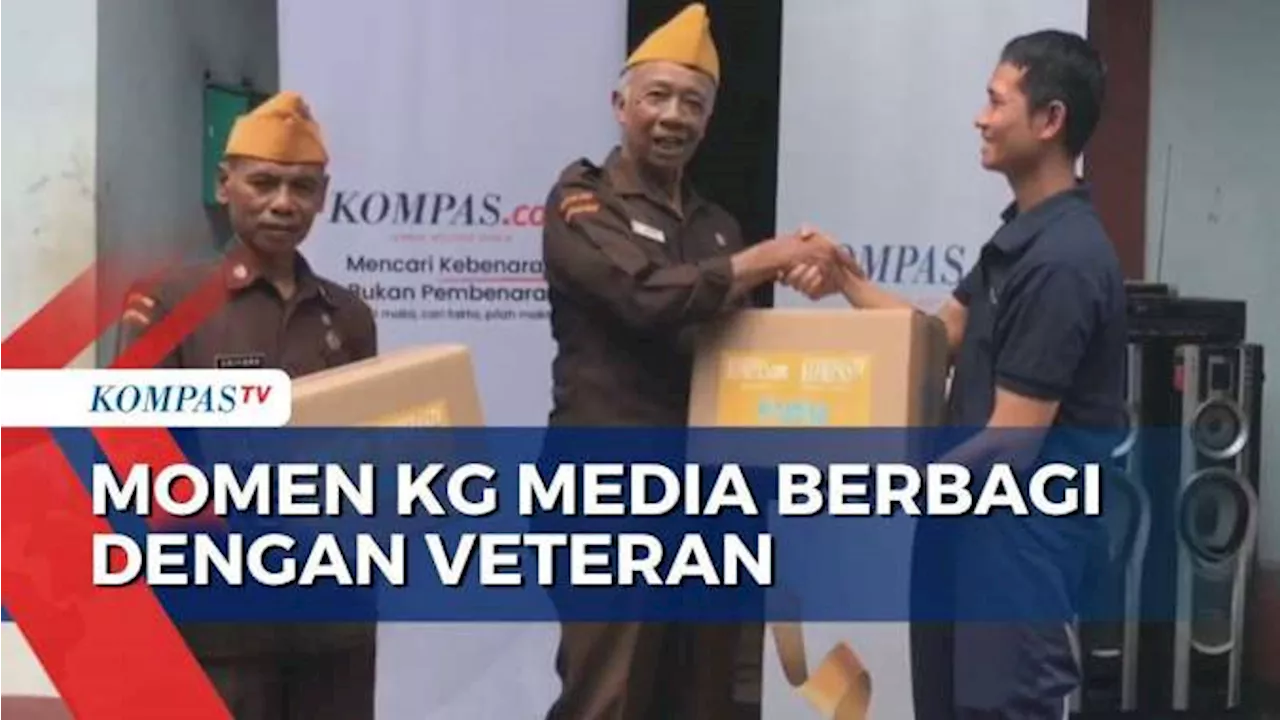 KG Media Berbagi dengan Veteran Bertema 'Kado Bagi Pahlawan yang Terlupakan'