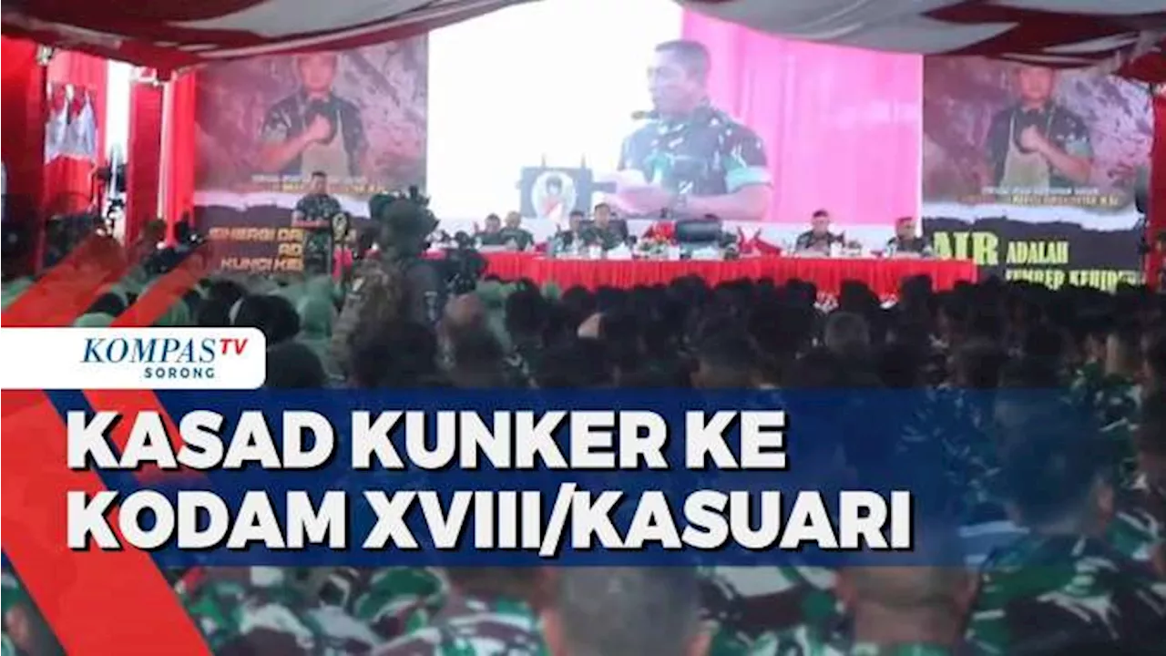 Kunjungi Kodam XVIII/Kasuari di Manokwari, Jenderal TNI Maruli Simanjuntak Beri Pesan Bagi Prajurit