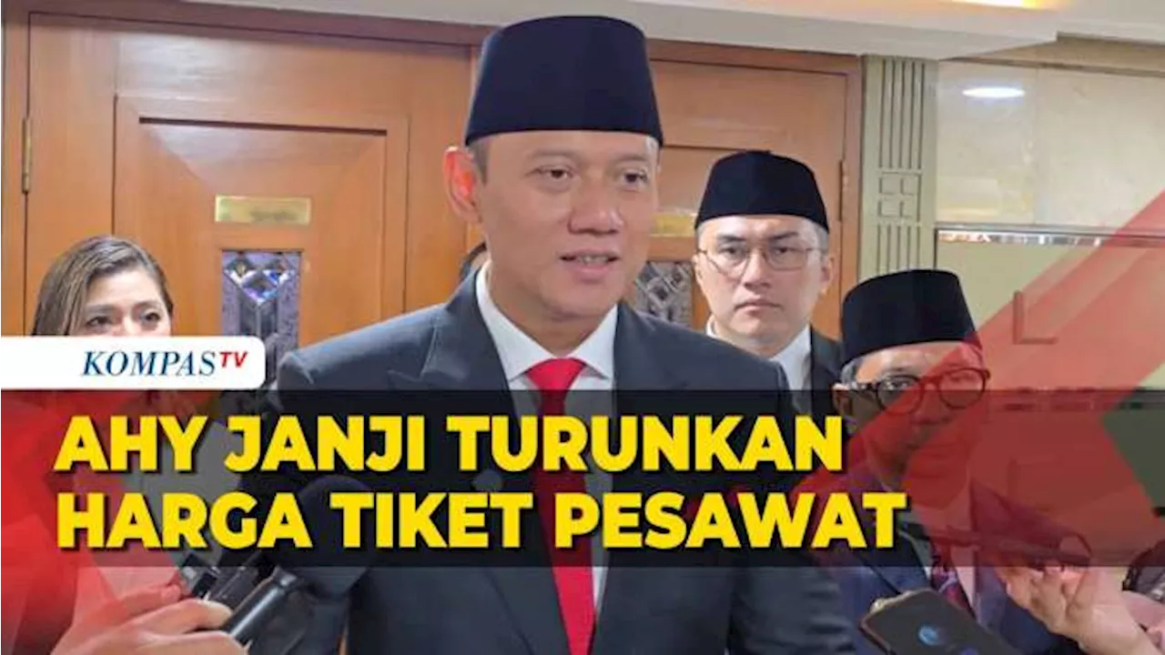 Menko AHY Janji Upayakan Penurunan Harga Tiket Jelang Nataru di Bulan Desember