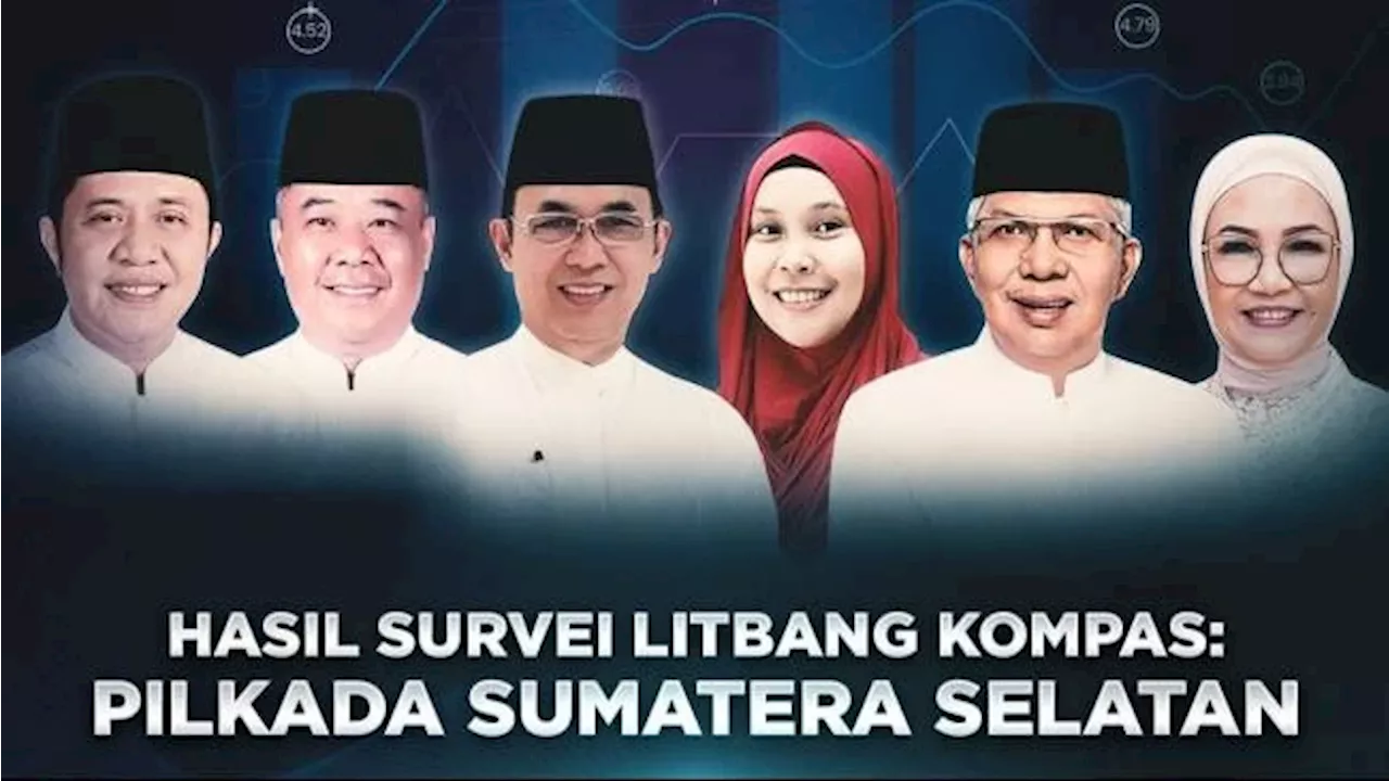 Survei Litbang Kompas Pilkada Sumsel: Herman-Cik 48,9%, Eddy-Riezky 8,1%, Mawardi-Anita 21,6%