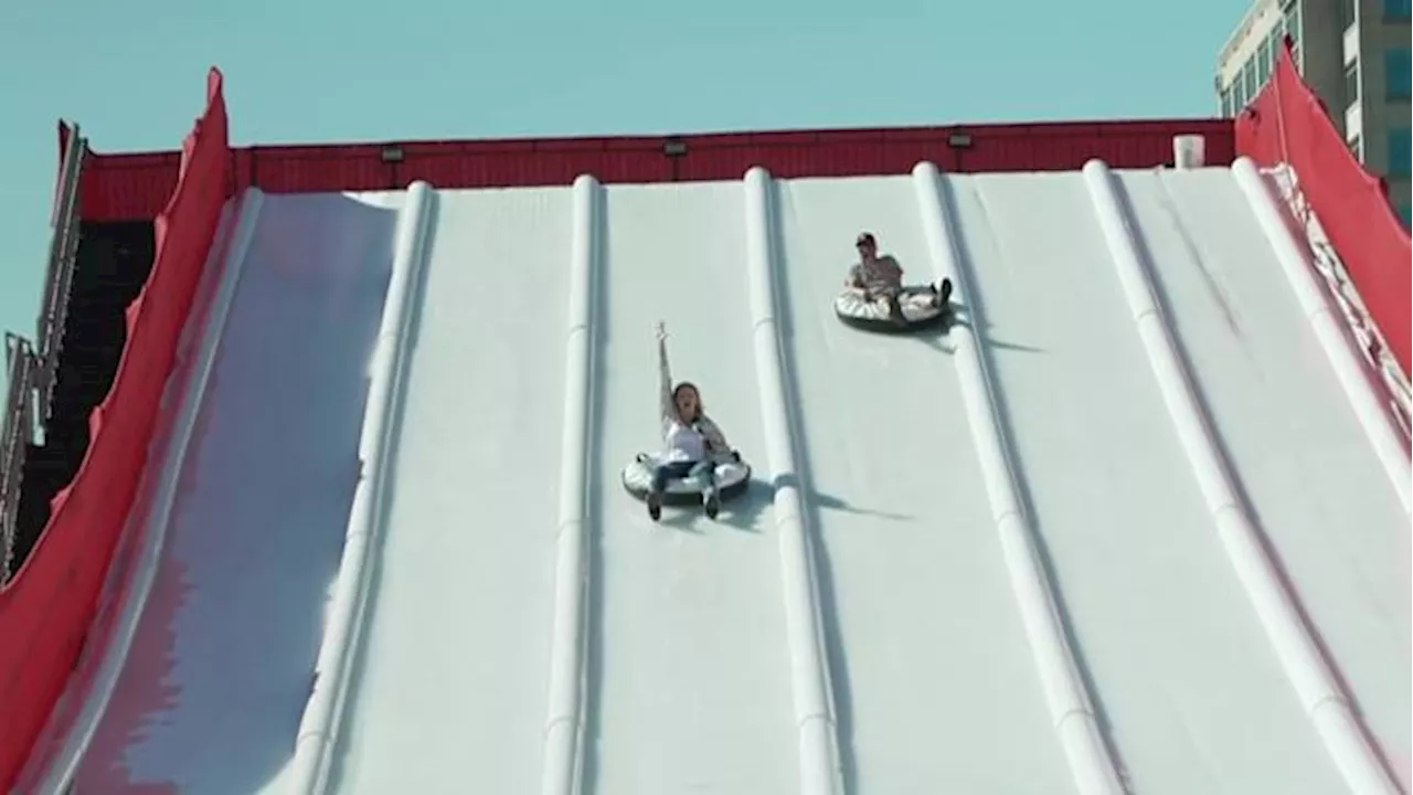 Here is how you can ride the biggest outdoor ice slide in Houston!