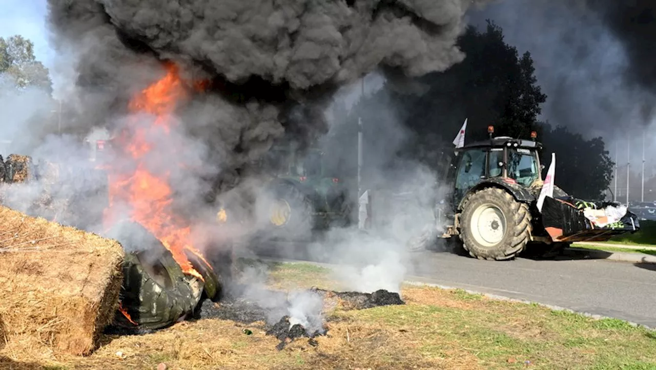 Colère des agriculteurs : 'Des feux dans des endroits stratégiques mais éloignés des habitations', annonce la