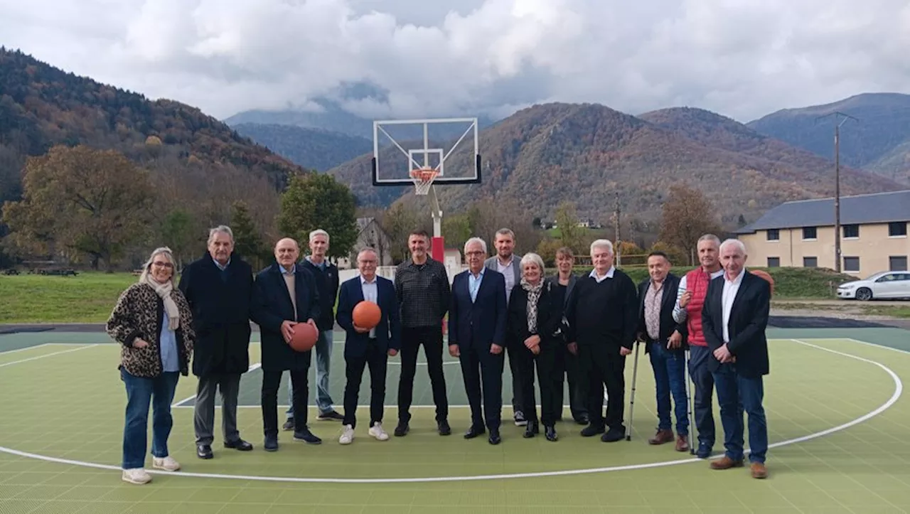 Des terrains de basket 3x3 au cœur des Pyrénées inaugurés au centre de vacances Oxygers