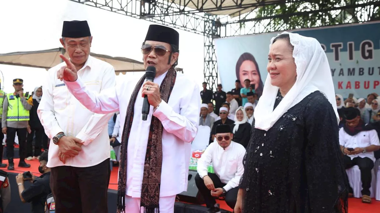 Raja Dangdut Rhoma Irama hingga Anas Urbaningrum Hadiri Kampanye Paslon Pilkada Musi Banyuasin