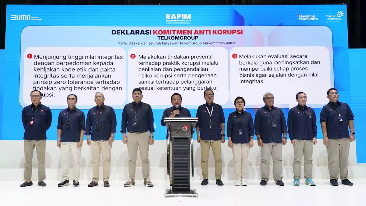 TelkomGroup Deklarasikan Komitmen Anti Korupsi Menjelang Peringatan Hari Antikorupsi Sedunia 2024