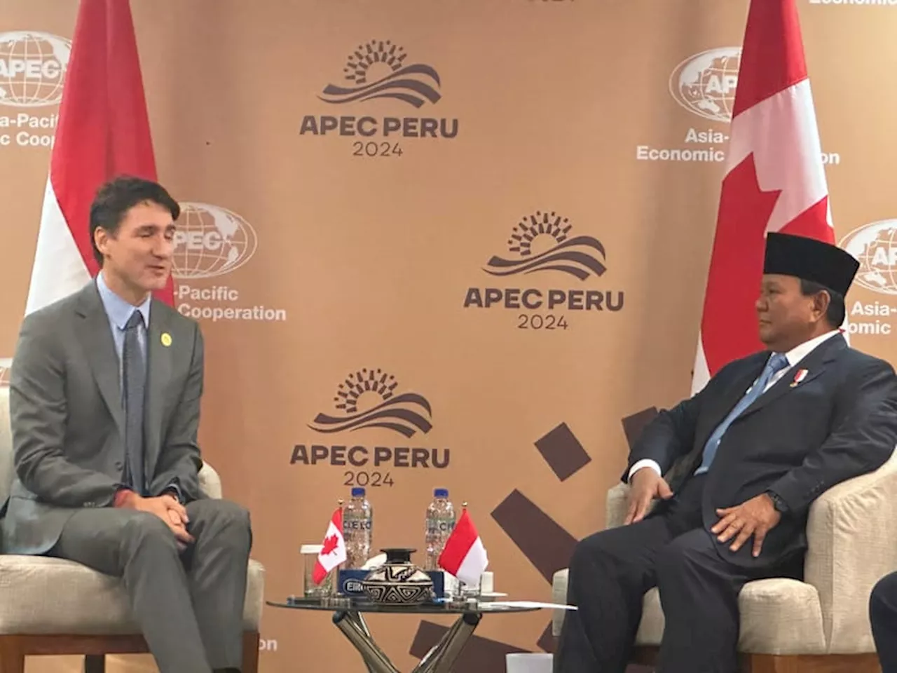 Prabowo Subianto Lakukan Pertemuan Bilateral dengan Perdana Menteri Kanada di KTT APEC