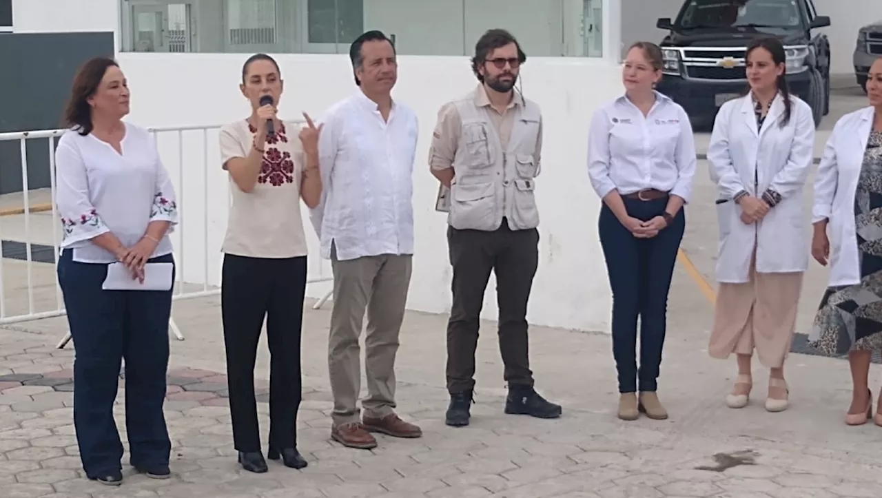 Claudia Sheinbaum visita centros de salud y promete supervisar rehabilitación de la Veracruz-Puebla