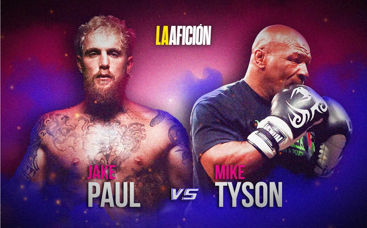 Mike Tyson vs Jake Paul HOY: ¿A qué hora y dónde VER la pelea de BOX?