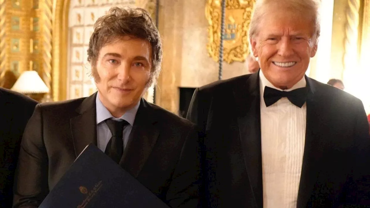 Los mejores memes por el Photosop de Javier Milei en su foto con Donald Trump