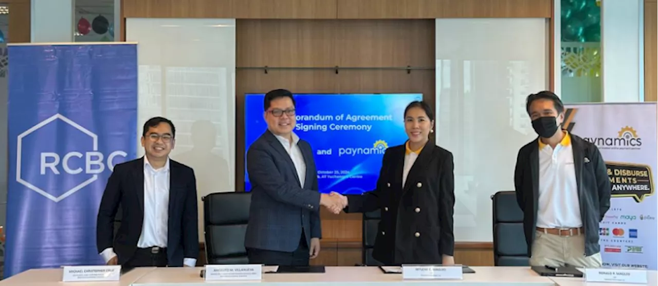 RCBC partners with Paynamics to enable wider access to digital payments