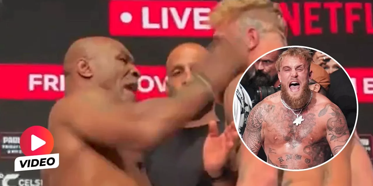 Mike Tyson ohrfeigt YouTube-Boxer Paul vor Mega-Fight!