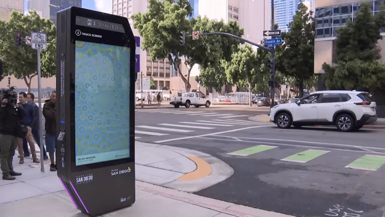 Interactive kiosks unveiled to help tourists, locals navigate downtown San Diego offerings