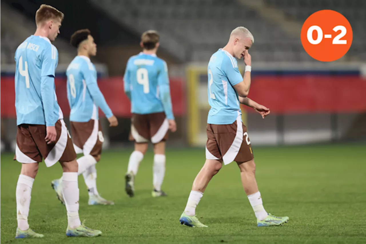 Pijnlijke avond voor de Belgische beloften: EK heel ver weg na 0-2-nederlaag tegen Tsjechië